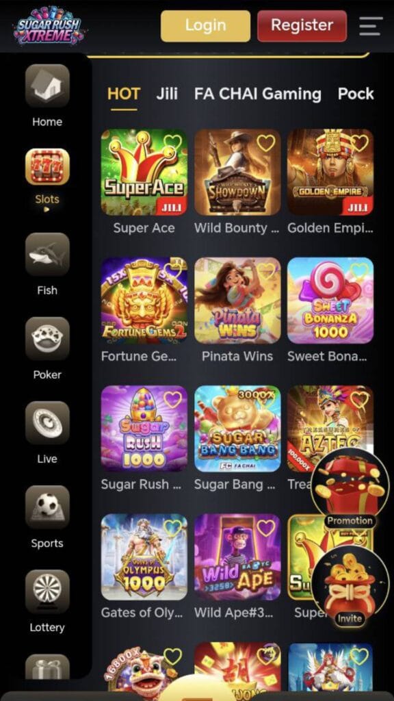 Sugar Rush Extreme Casino App Preview - Games